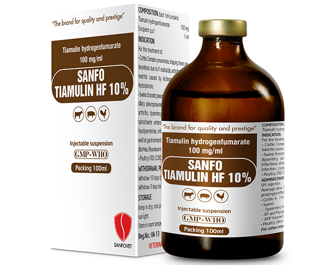 Veterinary medicine exporter - SANFO TIAMULIN HF 10%